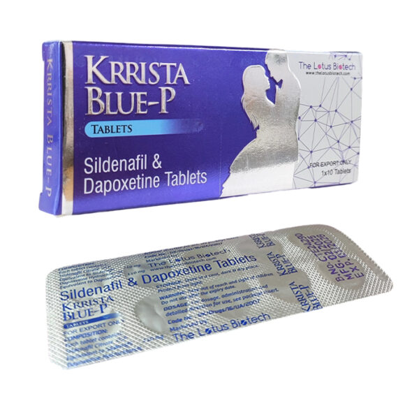 印度進口 巔峰藍P雙效片 KRRISTA BLUE-P 超級威而剛雙效 增硬助勃+延時持久
